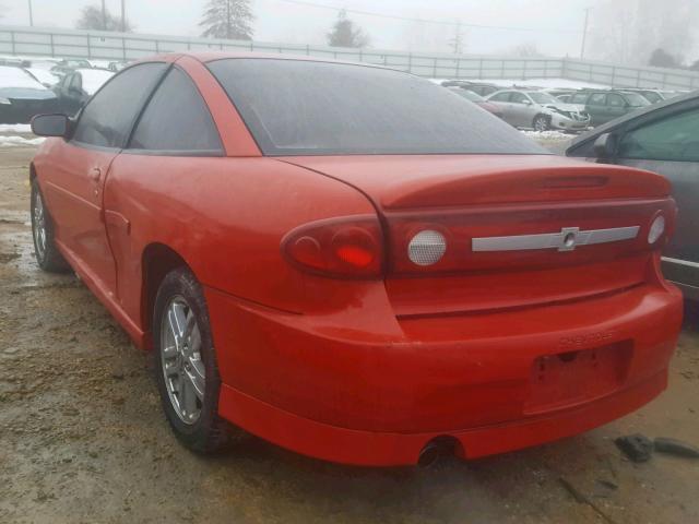 1G1JH12F937323892 - 2003 CHEVROLET CAVALIER L RED photo 3