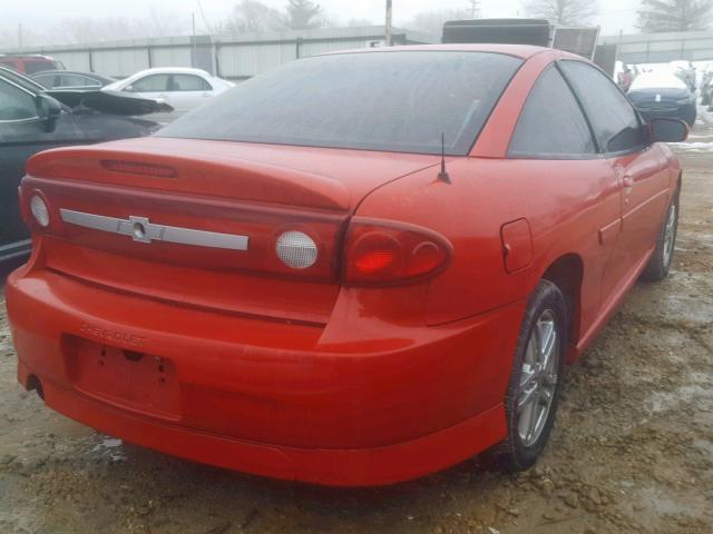 1G1JH12F937323892 - 2003 CHEVROLET CAVALIER L RED photo 4