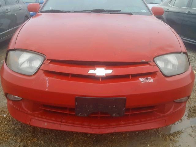 1G1JH12F937323892 - 2003 CHEVROLET CAVALIER L RED photo 9