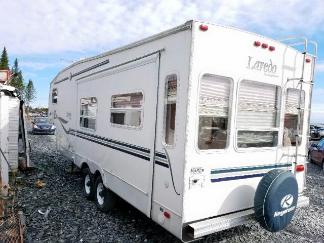 4YDF27R2X14450845 - 2001 KEYSTONE LAREDO WHITE photo 3