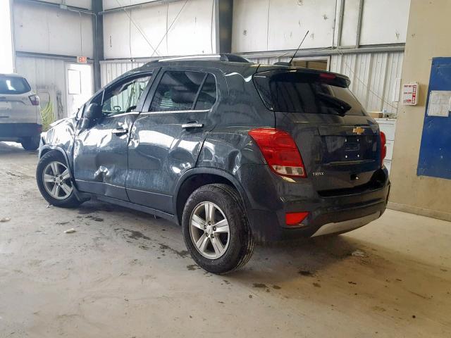 KL7CJLSB1JB690791 - 2018 CHEVROLET TRAX 1LT GRAY photo 3