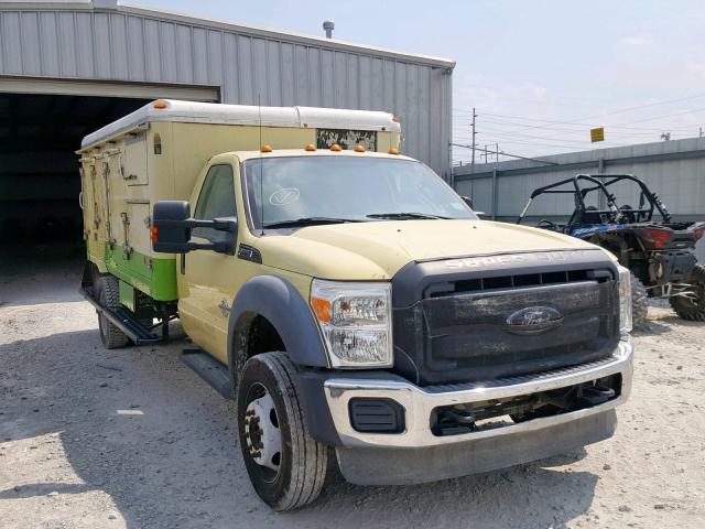 1FDUF5GT1BEC37983 - 2011 FORD F550 SUPER YELLOW photo 1