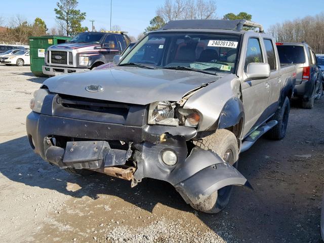 1N6ED27Y91C362102 - 2001 NISSAN FRONTIER C TAN photo 2