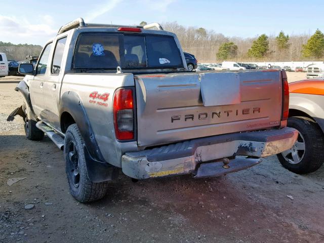 1N6ED27Y91C362102 - 2001 NISSAN FRONTIER C TAN photo 3