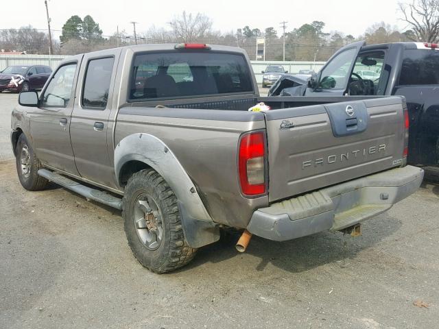 1N6ED27T83C441915 - 2003 NISSAN FRONTIER C GRAY photo 3