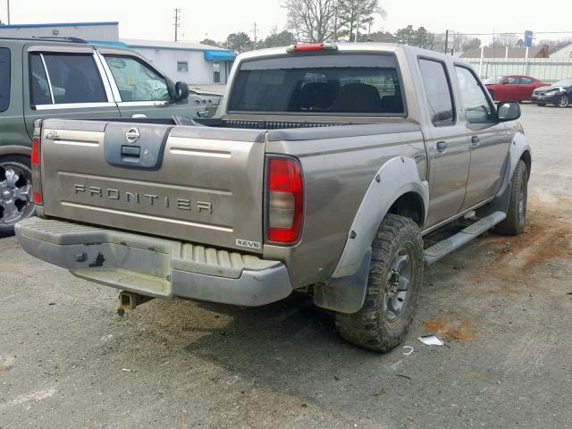 1N6ED27T83C441915 - 2003 NISSAN FRONTIER C GRAY photo 4