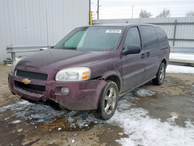 1GNDV23178D197375 - 2008 CHEVROLET UPLANDER L 勃艮第红 照片 2