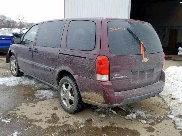 1GNDV23178D197375 - 2008 CHEVROLET UPLANDER L 勃艮第红 照片 3