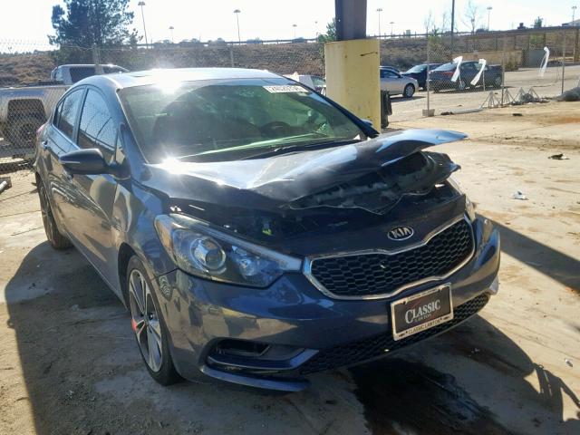 KNAFZ4A86F5378604 - 2015 KIA FORTE EX GRAY photo 1