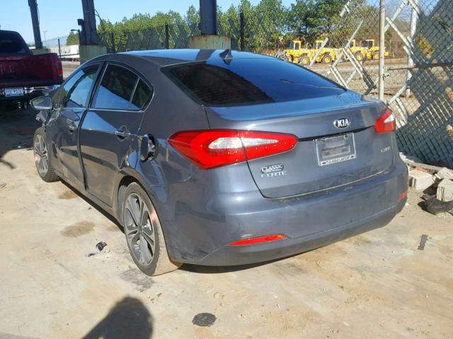 KNAFZ4A86F5378604 - 2015 KIA FORTE EX GRAY photo 3