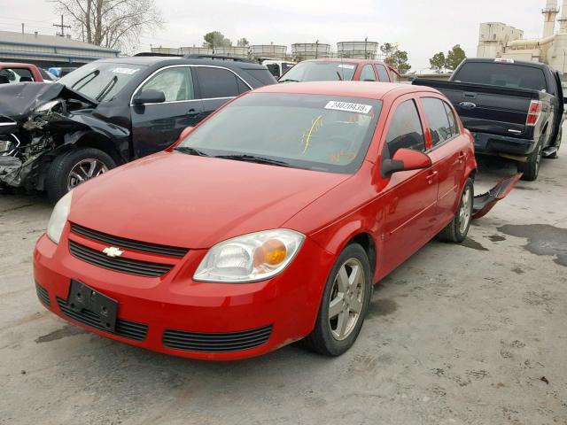 1G1AL55F467657964 - 2006 CHEVROLET COBALT LT RED photo 2