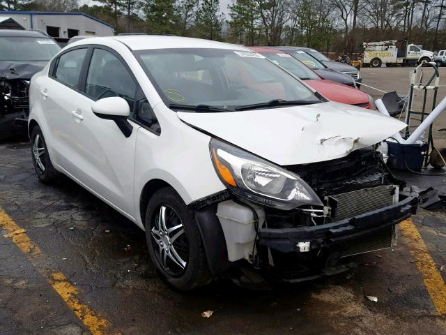 KNADM4A37D6148698 - 2013 KIA RIO LX WHITE photo 1