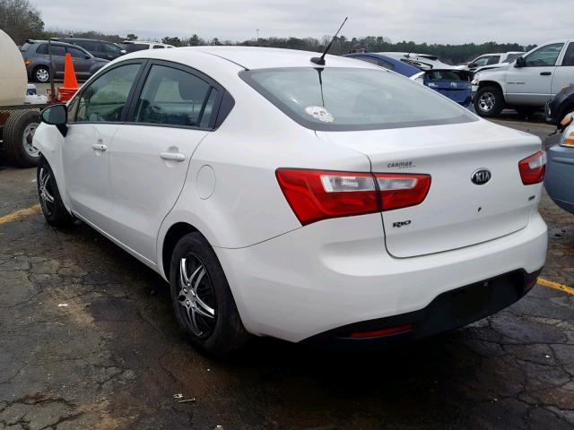 KNADM4A37D6148698 - 2013 KIA RIO LX WHITE photo 3