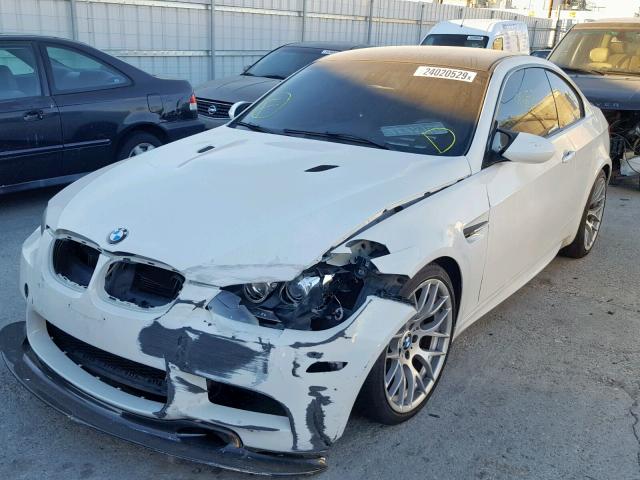 WBSKG9C59BE369213 - 2011 BMW M3 WHITE photo 2