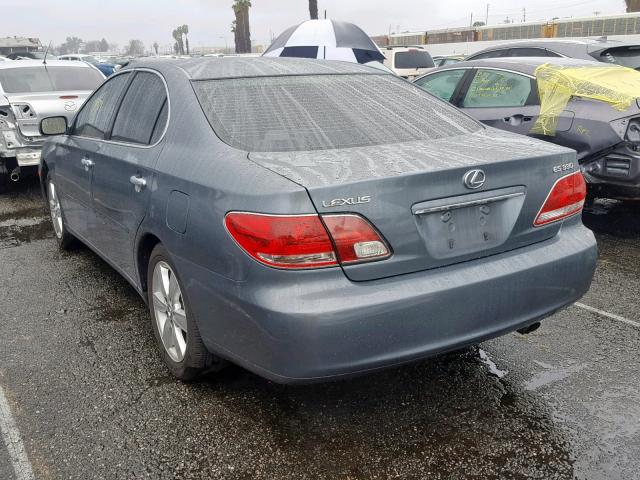 JTHBA30G155139809 - 2005 LEXUS ES 330 BLUE photo 3