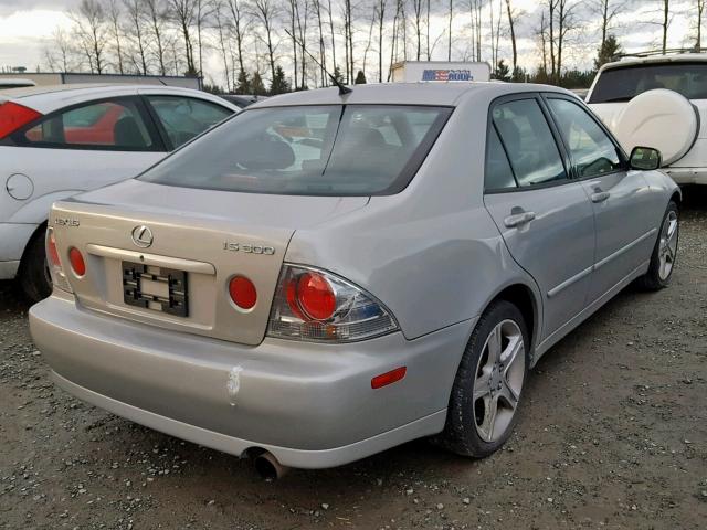 JTHBD192820045034 - 2002 LEXUS IS 300 SILVER photo 4