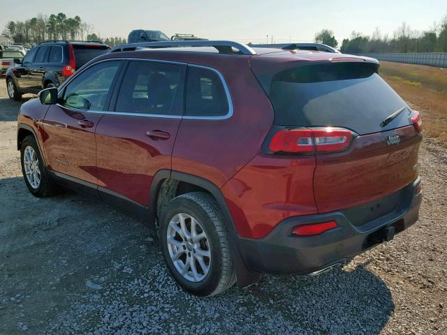 1C4PJLCS7GW135946 - 2016 JEEP CHEROKEE L RED photo 3