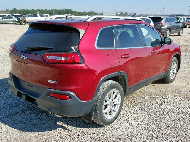 1C4PJLCS7GW135946 - 2016 JEEP CHEROKEE L RED photo 4