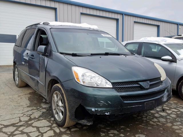 5TDZA22C34S057075 - 2004 TOYOTA SIENNA XLE GREEN photo 1