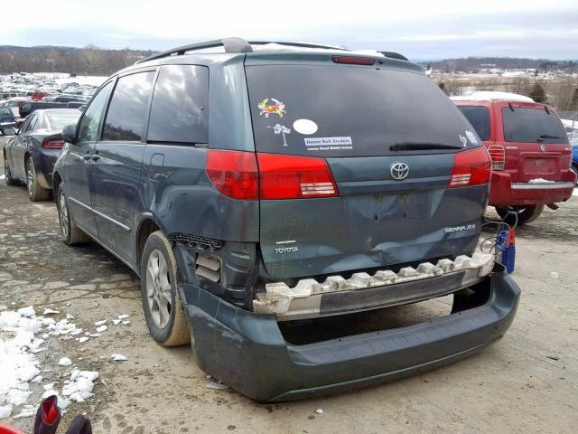 5TDZA22C34S057075 - 2004 TOYOTA SIENNA XLE GREEN photo 3