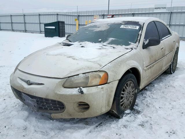 1C3EL46UX1N709266 - 2001 CHRYSLER SEBRING LX WHITE photo 2