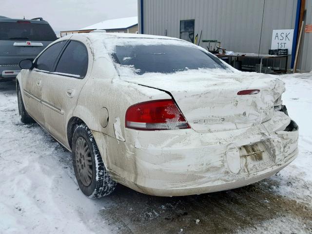 1C3EL46UX1N709266 - 2001 CHRYSLER SEBRING LX WHITE photo 3