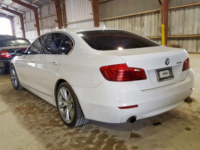 WBA5B1C55ED481700 - 2014 BMW 535 I WHITE photo 3