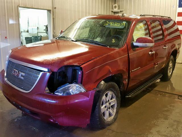 1GKFK26339R195655 - 2009 GMC YUKON XL K MAROON photo 2