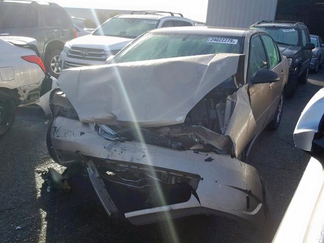 1G1ZS58N67F128094 - 2007 CHEVROLET MALIBU LS GOLD photo 2