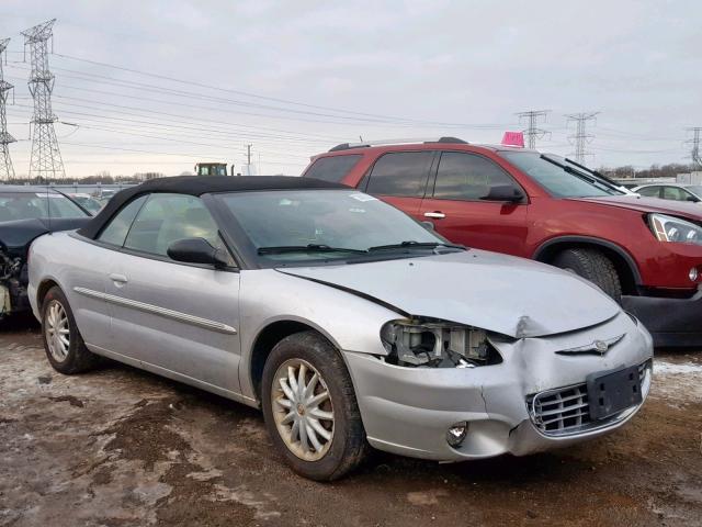 1C3EL55R22N338656 - 2002 CHRYSLER SEBRING LX SILVER photo 1