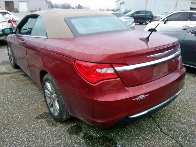 1C3BCBEG0CN289149 - 2012 CHRYSLER 200 TOURIN MAROON photo 3