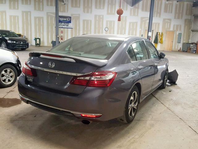 1HGCR2E38GA108115 - 2016 HONDA ACCORD LX GRAY photo 4