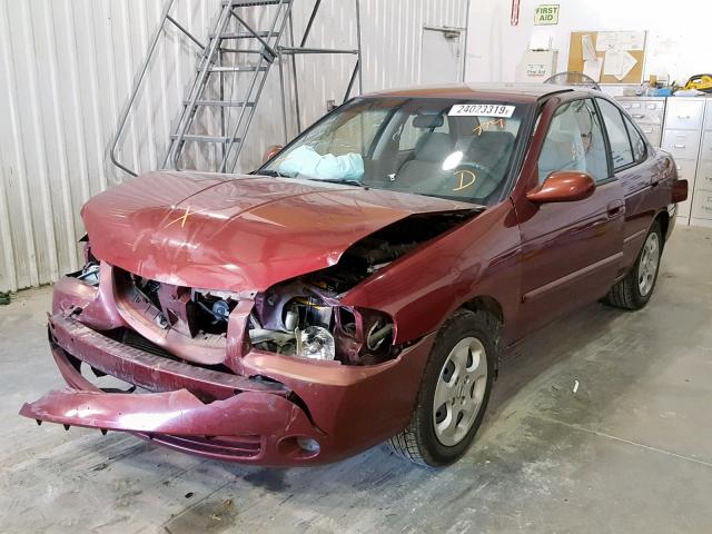 3N1CB51D65L553917 - 2005 NISSAN SENTRA 1.8 MAROON photo 2