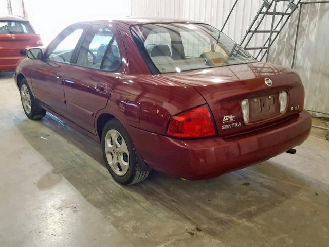 3N1CB51D65L553917 - 2005 NISSAN SENTRA 1.8 MAROON photo 3