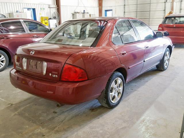 3N1CB51D65L553917 - 2005 NISSAN SENTRA 1.8 MAROON photo 4