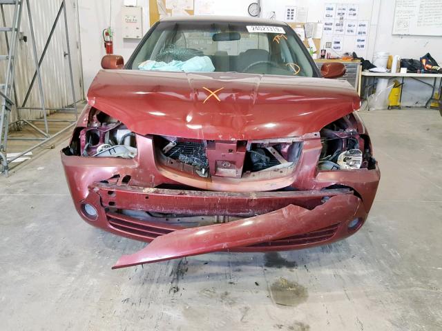 3N1CB51D65L553917 - 2005 NISSAN SENTRA 1.8 MAROON photo 9