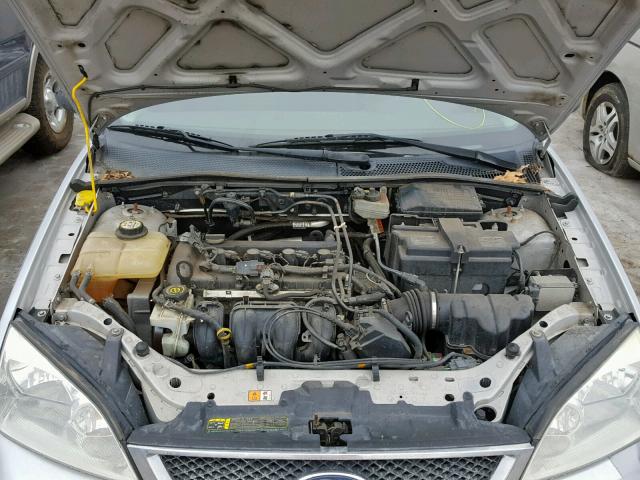 1FAHP34N07W191325 - 2007 FORD FOCUS ZX4 SILVER photo 7