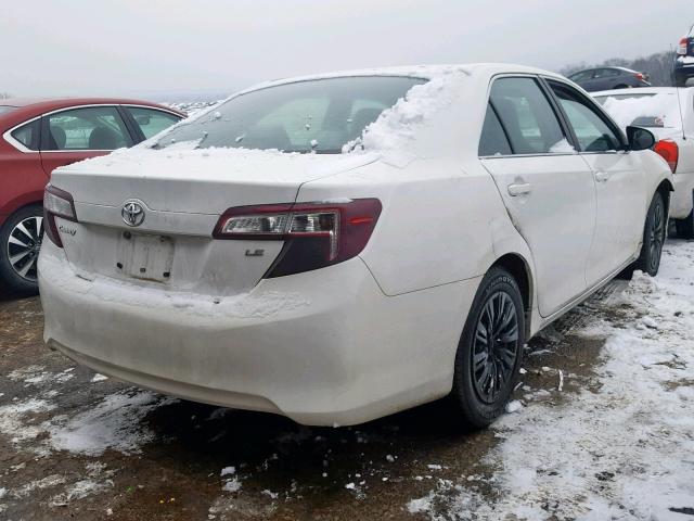 4T1BF1FK3DU220801 - 2013 TOYOTA CAMRY L WHITE photo 4