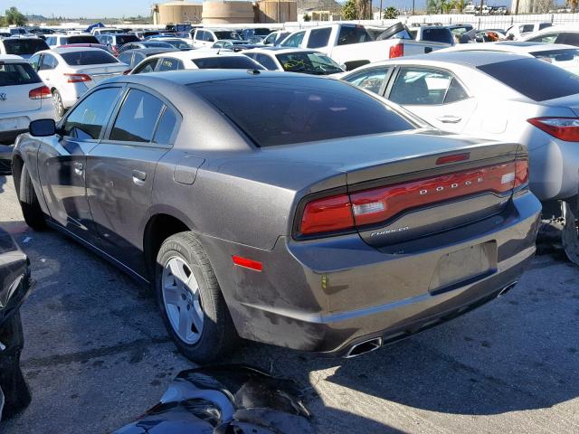 2C3CDXHG5EH362649 - 2014 DODGE CHARGER SX SILVER photo 3