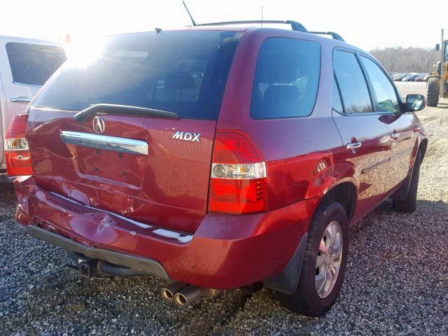 2HNYD18853H530403 - 2003 ACURA MDX TOURIN RED photo 4