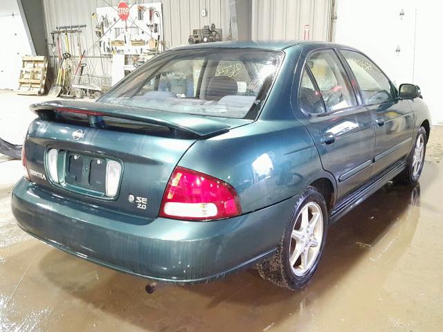 3N1BB51D81L116863 - 2001 NISSAN SENTRA SE GREEN photo 4