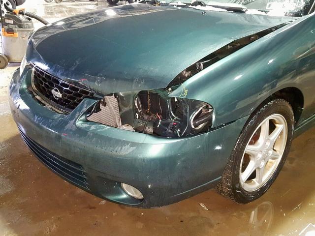 3N1BB51D81L116863 - 2001 NISSAN SENTRA SE GREEN photo 9