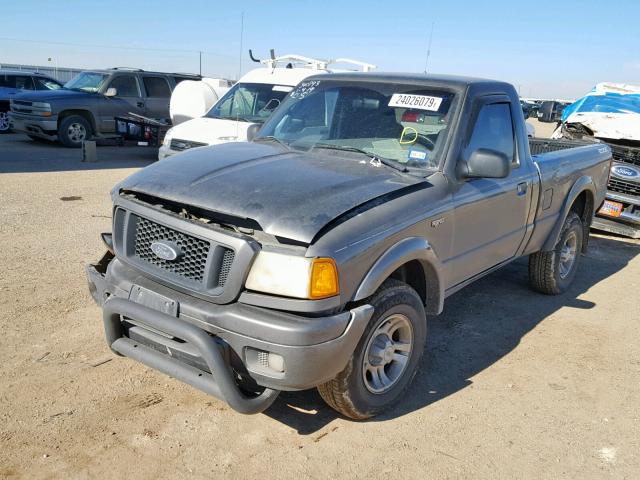 1FTYR10UX4PA02675 - 2004 FORD RANGER BLACK photo 2