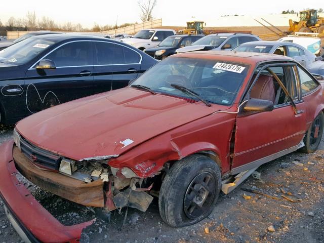 1G1JF11W1K7187022 - 1989 CHEVROLET CAVALIER Z RED photo 2