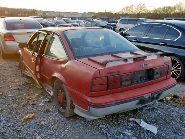 1G1JF11W1K7187022 - 1989 CHEVROLET CAVALIER Z RED photo 3