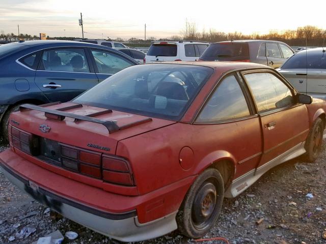 1G1JF11W1K7187022 - 1989 CHEVROLET CAVALIER Z RED photo 4