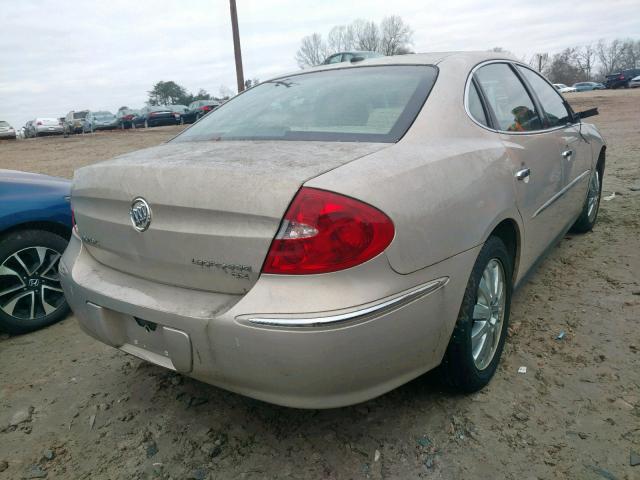 2G4WC582681344108 - 2008 BUICK LACROSSE C GOLD photo 4