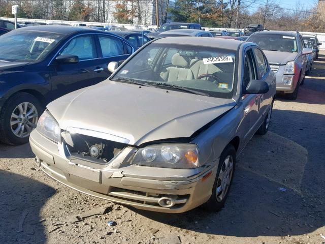 KMHDN46D56U318102 - 2006 HYUNDAI ELANTRA GL GOLD photo 2