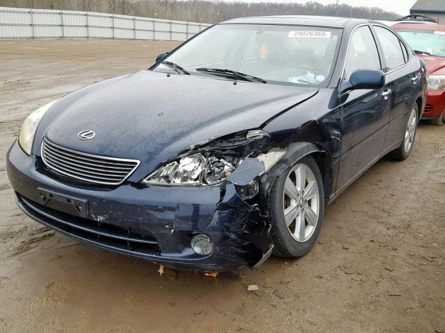 JTHBA30G065165450 - 2006 LEXUS ES 330 BLUE photo 2