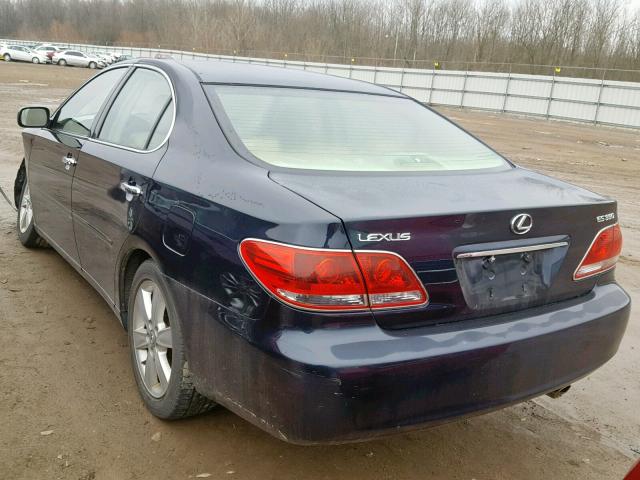 JTHBA30G065165450 - 2006 LEXUS ES 330 BLUE photo 3